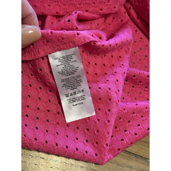Ann Taylor Factory Women Blouse Top Long Sleeve‎ Pink Size Medium Breathable NWT - Picture 9 of 11